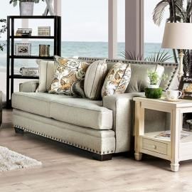 Begley Mocha Fabric Loveseat SM8300-LV by Furniture of America