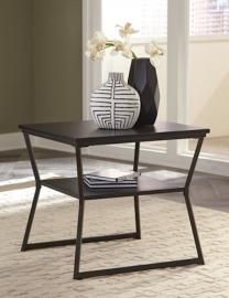 T436-3 Vallodee by Ashley Rectangular End Table In Black